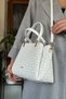 White Color 5 Compartment Women's Hand and Shoulder Bag Fast Shipping Quality Product 2120 - 5