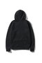 Unisex Black Hooded Sweatshirt Realistic Front Printed - 2