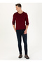 BASE. Polo Assn. Crew Neck Slim Fit Claret Red Men's Sweater TD01-BSK23 - 3