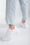 women's sports thick-soled white shoes