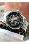 Automatic Men's Special Steel Strap Silver Color Wristwatch Bracelet