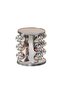 Inovalife 12-piece Wooden Round Glass Spice Jar Set with Rotating Stand
