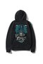 Unisex Black Hooded Sweatshirt Geisha Back Printed