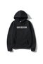 Unisex Black Hooded Sweatshirt Geisha Back Printed - 2