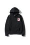 Unisex Black Hooded Sweatshirt Gangsta Back Printed - 2