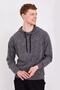 Honeycomb Gray Men's Long Sleeve Hooded Pajamas Set - 3