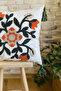 Punch Embroidered Single Decorative Special Design Throw Pillow Cover (panch) - 3