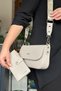 Stone Combination Color Suitable for Daily Use 5 Compartments Stylish Women's Shoulder Bag 23Cm-14Cm 4090-Gd -Gzd- - 4