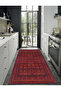 Burgundy Woven Base Decorative Carpet 1454 - 2