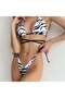 Zebra Patterned Bikini Set