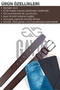 Men's Belt - 100% Genuine Buffalo Leather, Brown, Oval Box, Gift Dowry Holder - 6