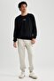 Crew Neck Printed Regular Fit Sweatshirt - A7462ax23au - 2