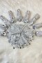 Silver Halay Handkerchief, Bridal Handkerchief, Sequined Halay Handkerchief 10 Pieces - 2