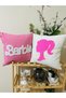 BBQ HAND EMBROIDERED 100% handcrafted pillowcase decorative double set ecru pink color