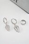 Women's Vip Series Zircon Stone Leaf Model 3-Piece Earring Set