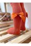 Bow Ribbed Pantyhose Baby Girl - 2