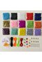 NO:26 MISİNE FİMO FRUIT BEADS 15 COLORS SAND BEADS JEWELRY MAKING SET AND HOBBY MATERIALS - 2