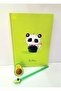PANDA SCHOOL - MEMORY- ANI DAILY NOTEBOOK - AVACADO GEL PENCIL - AVACADO PENCILER SCHOOL SET - 2