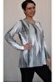 White and black printed round neck combed cotton Viscose T-shirt - 5
