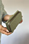 Large Size Horizontal Model Zippered and Covered Women's Wallet Suitable for Daily Use 01 green - 4