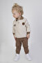 Baby Boy & Child Two Thread Fabric Medium Thickness Polo Collar Knitted Basic Bottom Top Tracksuit Set - 4