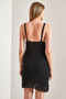 Women's Black Strappy Patterned Knitwear Dress 20234128 - 2