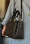 Brown Combination Color 5 Compartment Women's Hand and Shoulder Bag Fast Shipping Quality Product 2120 - 4