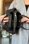 Black Color 5 Compartment Women's Hand and Shoulder Bag Fast Shipping Quality Product 2120 - 5
