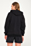 Unprinted Unisex Black Pocket Hooded Zipper Sweatshirt Cardigan - 3