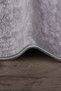 Nova Gray 60x100 + 50x60 cm 2-Piece Cornered Pompom Fringed Bathroom Rug Non-Slip Washable Mat Set - 3