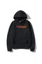 Unisex Black Hooded Sweatshirt Poison Back Printed - 2