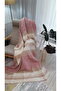 4 Seasons Cotton Blanket Double 180*220cm Balcony TV Blanket Pink Striped