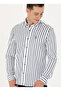 BASE. Polo Assn. Slim Fit Button Collar Navy Blue Men's Shirt SEBASTIAN023K - 4