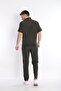 Men's Khaki Sports Lycra Summer Short Sleeve Set - 5
