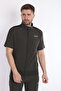 Men's Khaki Sports Lycra Summer Short Sleeve Set - 6