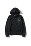 Unisex Black Hooded Sweatshirt Legendary Back Printed - 2