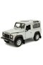 Land Rover Defender 90 Classic Model Car Silver - 1/24 Scale