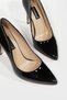 WOMEN'S BLACK Patent Leather Genuine Leather Heeled STILETTO SHOES, NUMBER 35-40 - 2