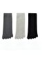 Men's 4-Piece Toe Socks Black Gray Smoked - 4