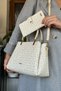 Cream Combination Color 5 Compartment Women's Hand and Shoulder Bag Fast Shipping Quality Product 2120 - 5
