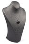 Obsidian Natural Stone Silver Colored Necklace - 2