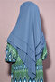 سجادة متوسطة الحجم جاهزة من الشيفون Sufle Khimar Indigo - 4