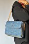 2 Straps 5 Compartments Special Series Women's Cross Shoulder Bag 4063 Dark Denim - 3