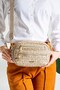 Women's Shoulder Bag - Multi-Compartment, Crossbody Bag 2183 Sand