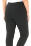 Curve Women's Large Size Pocketed Black Trousers Leggings with Sewing Detail - 5