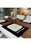 American Service, Linen Textured Black Color 4 Pieces 30 cm x 40 cm - 6