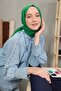 شال قطني مريح من سلسلة بينيتون باللون الأخضر