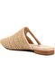 Park Moda Nude Beige Straw Rhinestone Stylish Comfortable Pointed Toe Open Back Summer Slippers Sandals Shoes - 4