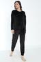 Women's Winter Birthday Written Soft Velvet Pajama Set - 3