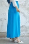 Arina Biye Detailed Seersucker Skirt - Blue - 4